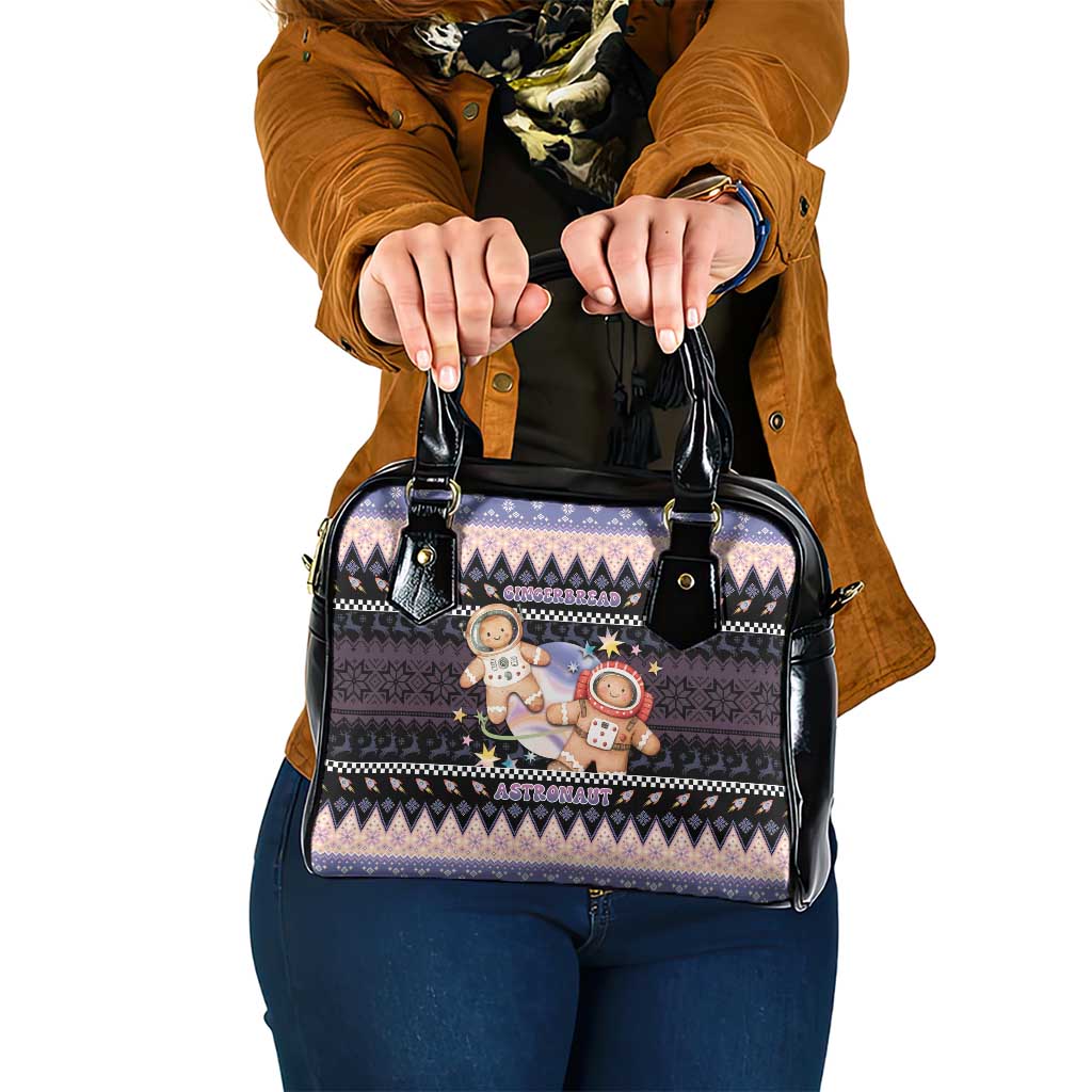 Astronaut Christmas Shoulder Handbag Gingerbread In Space - Wonder Print Shop