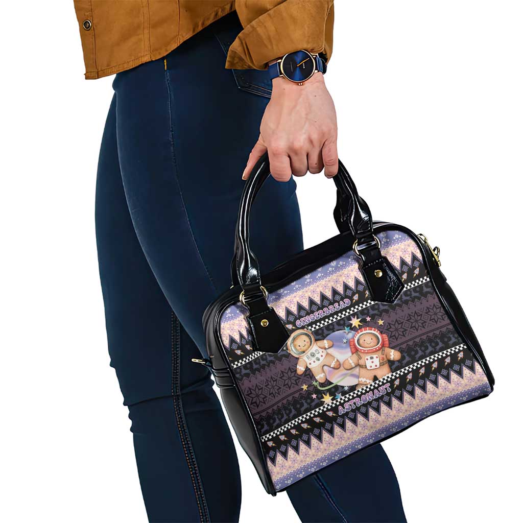 Astronaut Christmas Shoulder Handbag Gingerbread In Space - Wonder Print Shop