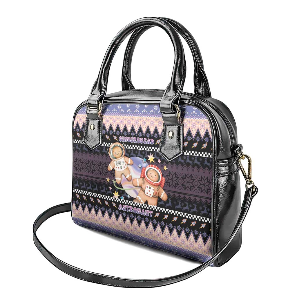 Astronaut Christmas Shoulder Handbag Gingerbread In Space - Wonder Print Shop