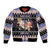 Astronaut Christmas Sleeve Zip Bomber Jacket Gingerbread In Space - Wonder Print Shop