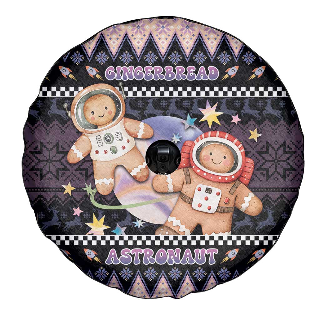 Astronaut Christmas Spare Tire Cover Gingerbread In Space - Wonder Print Shop