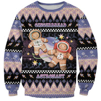 Astronaut Christmas Sweatshirt Gingerbread In Space - Wonder Print Shop