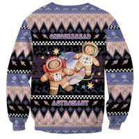 Astronaut Christmas Sweatshirt Gingerbread In Space - Wonder Print Shop