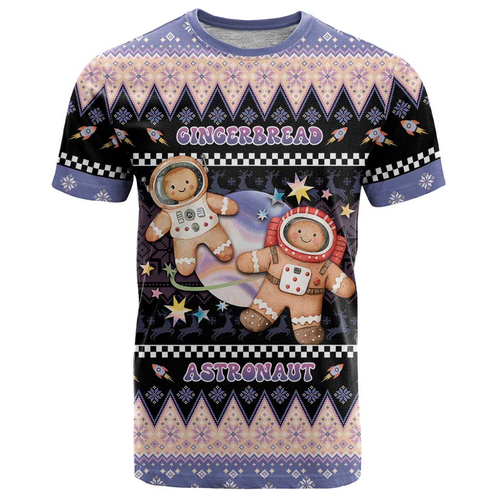 Astronaut Christmas T Shirt Gingerbread In Space - Wonder Print Shop