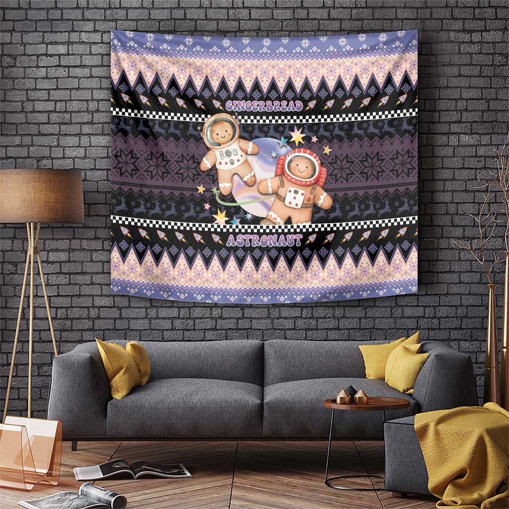 Astronaut Christmas Tapestry Gingerbread In Space - Wonder Print Shop