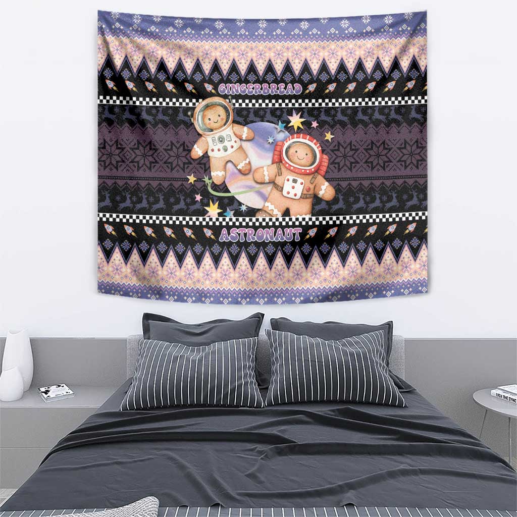 Astronaut Christmas Tapestry Gingerbread In Space - Wonder Print Shop