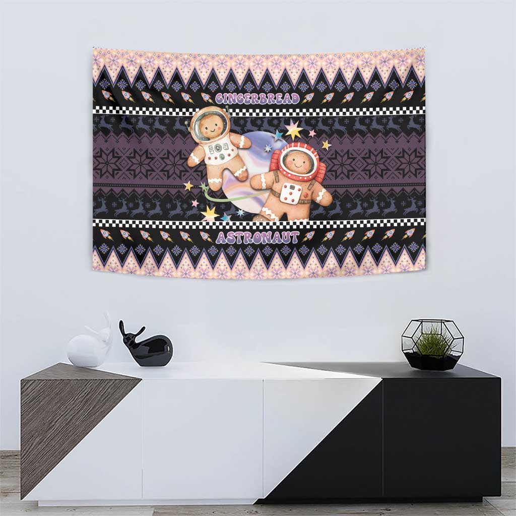 Astronaut Christmas Tapestry Gingerbread In Space - Wonder Print Shop