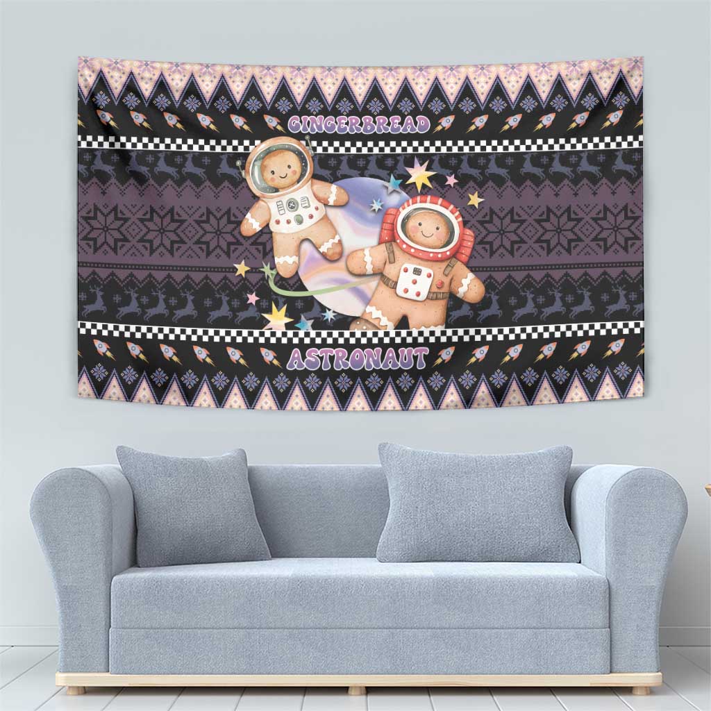Astronaut Christmas Tapestry Gingerbread In Space - Wonder Print Shop