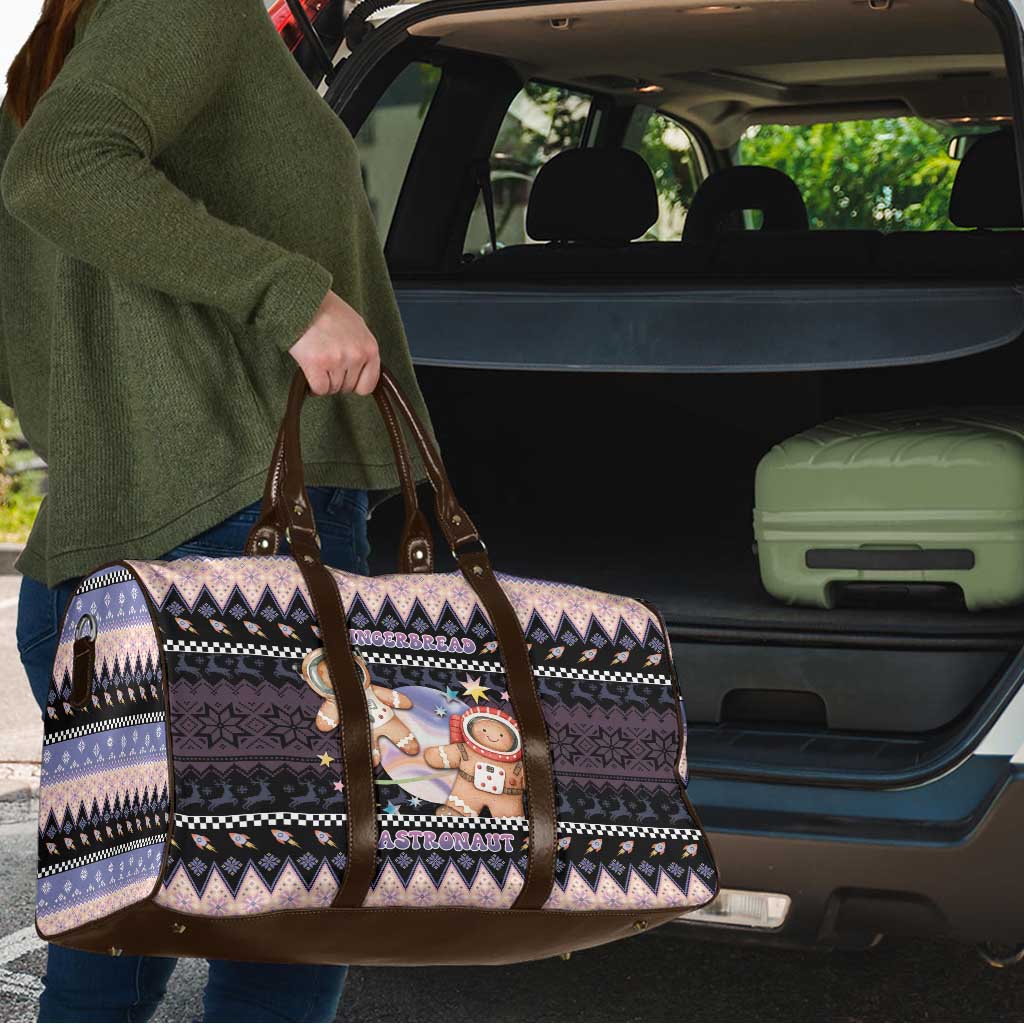 Astronaut Christmas Travel Bag Gingerbread In Space - Wonder Print Shop