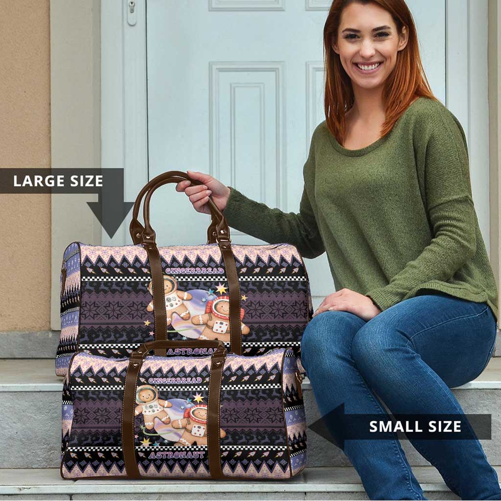 Astronaut Christmas Travel Bag Gingerbread In Space - Wonder Print Shop