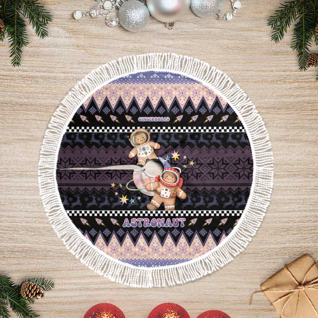 Astronaut Christmas Tree Skirt Gingerbread In Space - Wonder Print Shop