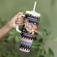 Astronaut Christmas Tumbler With Handle Gingerbread In Space - Wonder Print Shop