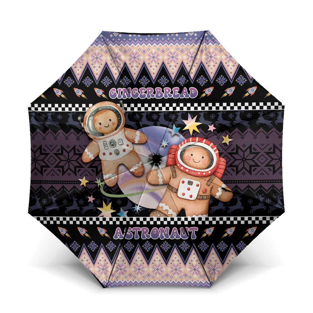 Astronaut Christmas Umbrella Gingerbread In Space - Wonder Print Shop