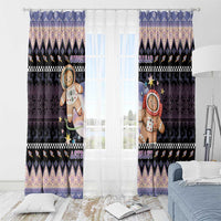 Astronaut Christmas Window Curtain Gingerbread In Space - Wonder Print Shop