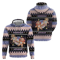 Astronaut Christmas Zip Hoodie Gingerbread In Space - Wonder Print Shop