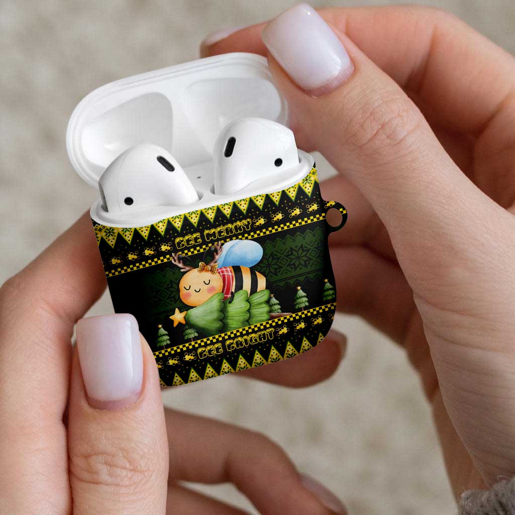 Bee Christmas AirPods Case Cute Bumblebee - Wonder Print Shop