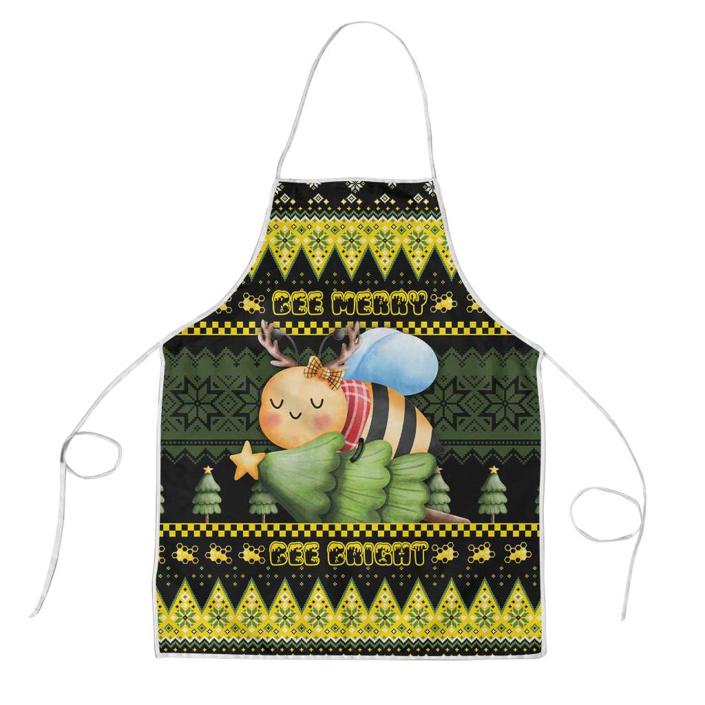 Bee Christmas Apron Cute Bumblebee - Wonder Print Shop