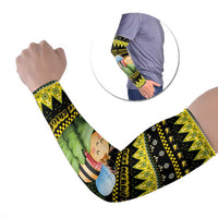 Bee Christmas Arm Sleeves Cute Bumblebee - Wonder Print Shop