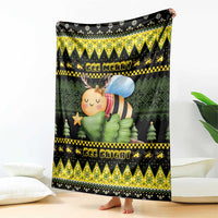 Bee Christmas Blanket Cute Bumblebee - Wonder Print Shop