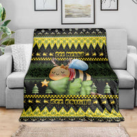 Bee Christmas Blanket Cute Bumblebee - Wonder Print Shop
