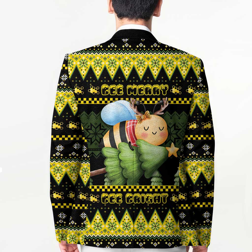 Bee Christmas Blazer Cute Bumblebee - Wonder Print Shop
