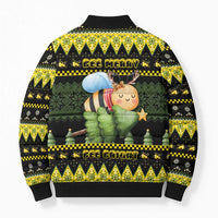 Bee Christmas Bomber Puffer Jacket Cute Bumblebee - Wonder Print Shop