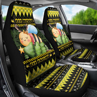 Bee Christmas Car Seat Cover Cute Bumblebee - Wonder Print Shop