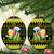 Bee Christmas Ceramic Ornament Cute Bumblebee - Wonder Print Shop