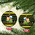 Bee Christmas Ceramic Ornament Cute Bumblebee - Wonder Print Shop