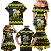 Bee Christmas Family Matching Mermaid Dress and Hawaiian Shirt Cute Bumblebee - Wonder Print Shop