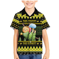 Bee Christmas Family Matching Mermaid Dress and Hawaiian Shirt Cute Bumblebee - Wonder Print Shop