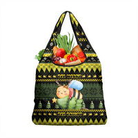Bee Christmas Grocery Bag Cute Bumblebee - Wonder Print Shop