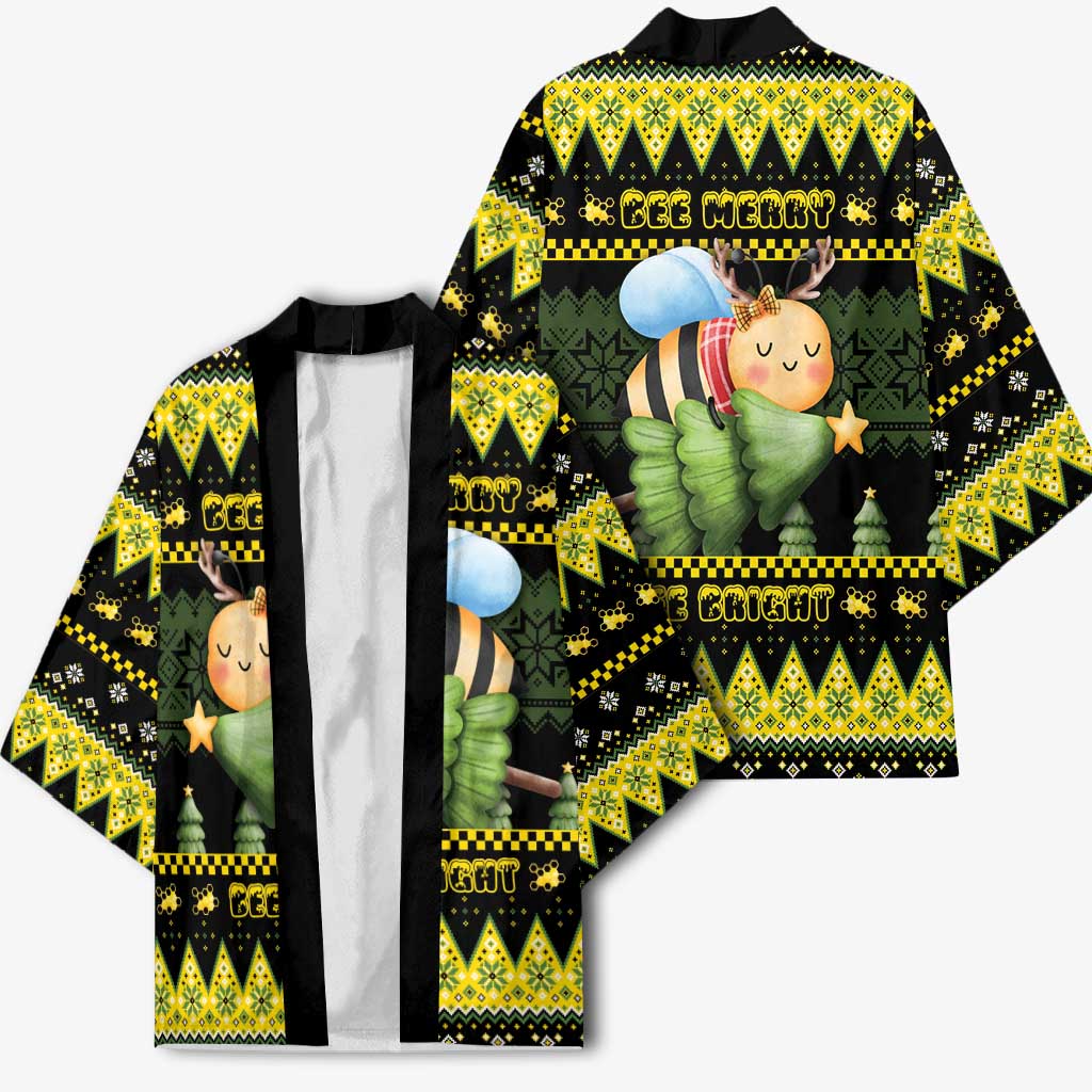 Bee Christmas Kimono Cute Bumblebee - Wonder Print Shop