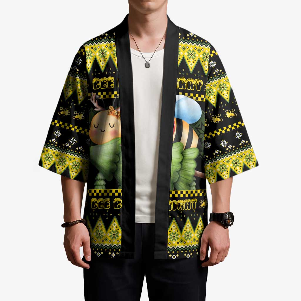 Bee Christmas Kimono Cute Bumblebee - Wonder Print Shop
