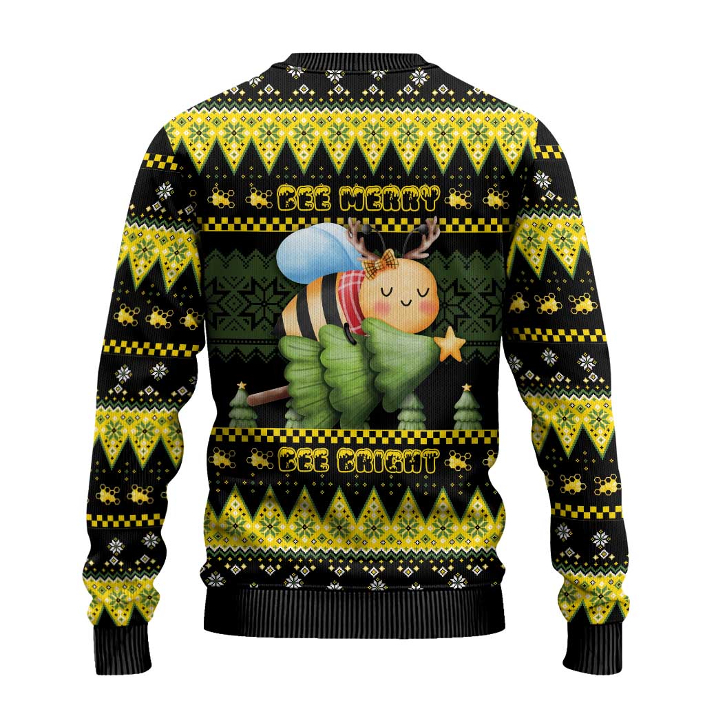 Bee Christmas Ugly Christmas Sweater Cute Bumblebee - Wonder Print Shop