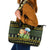 Bee Christmas Leather Tote Bag Cute Bumblebee - Wonder Print Shop