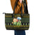 Bee Christmas Leather Tote Bag Cute Bumblebee - Wonder Print Shop