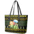 Bee Christmas Leather Tote Bag Cute Bumblebee - Wonder Print Shop