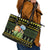 Bee Christmas Leather Tote Bag Cute Bumblebee - Wonder Print Shop