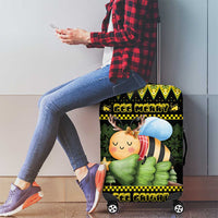Bee Christmas Luggage Cover Cute Bumblebee - Wonder Print Shop