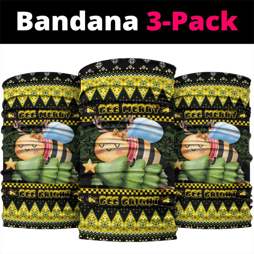 Bee Christmas Neck Gaiter Cute Bumblebee - Wonder Print Shop