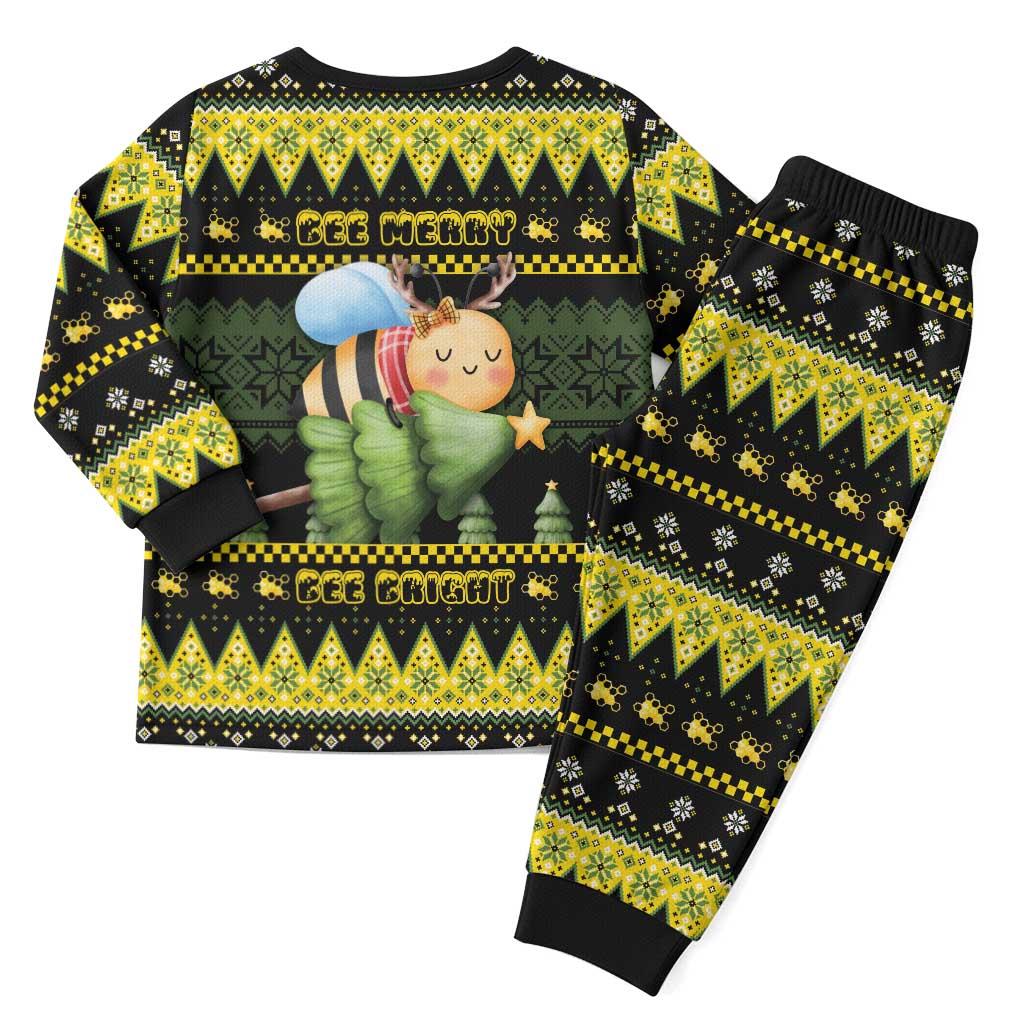 Bee Christmas Pajama Set Cute Bumblebee - Wonder Print Shop