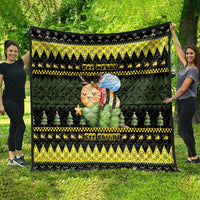 Bee Christmas Quilt Cute Bumblebee - Wonder Print Shop