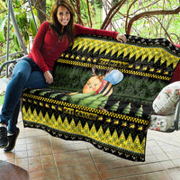 Bee Christmas Quilt Cute Bumblebee - Wonder Print Shop