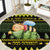 Bee Christmas Round Carpet Cute Bumblebee - Wonder Print Shop