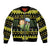 Bee Christmas Sleeve Zip Bomber Jacket Cute Bumblebee - Wonder Print Shop