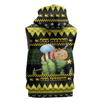 Bee Christmas Sleeveless Zip Hoodie Cute Bumblebee - Wonder Print Shop