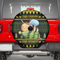 Bee Christmas Spare Tire Cover Cute Bumblebee - Wonder Print Shop