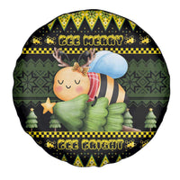 Bee Christmas Spare Tire Cover Cute Bumblebee - Wonder Print Shop