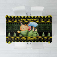 Bee Christmas Tablecloth Cute Bumblebee - Wonder Print Shop